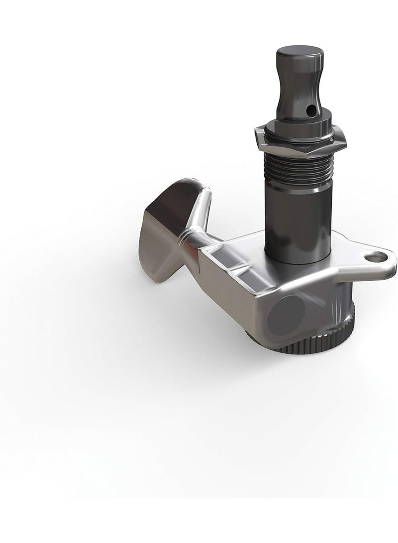 Planet Waves Auto-Trim Tuning Machines - Locking Tuners for Guitars - 6 In Line Setup, Chrome - Image 1
